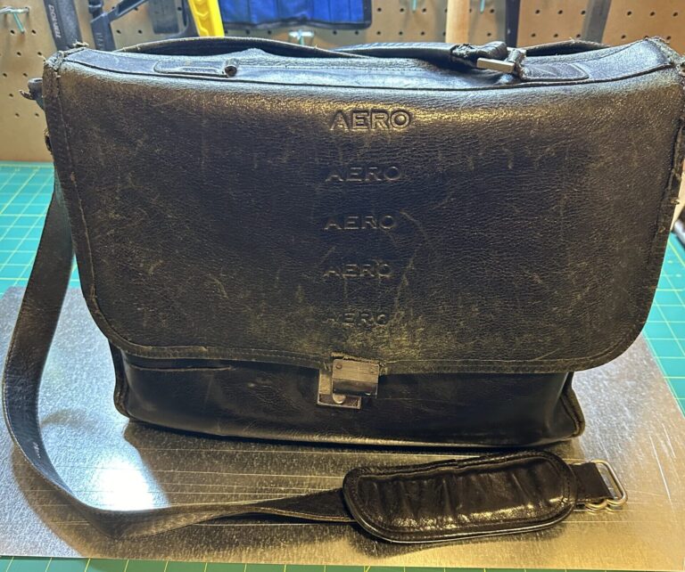 Briefcase before repair