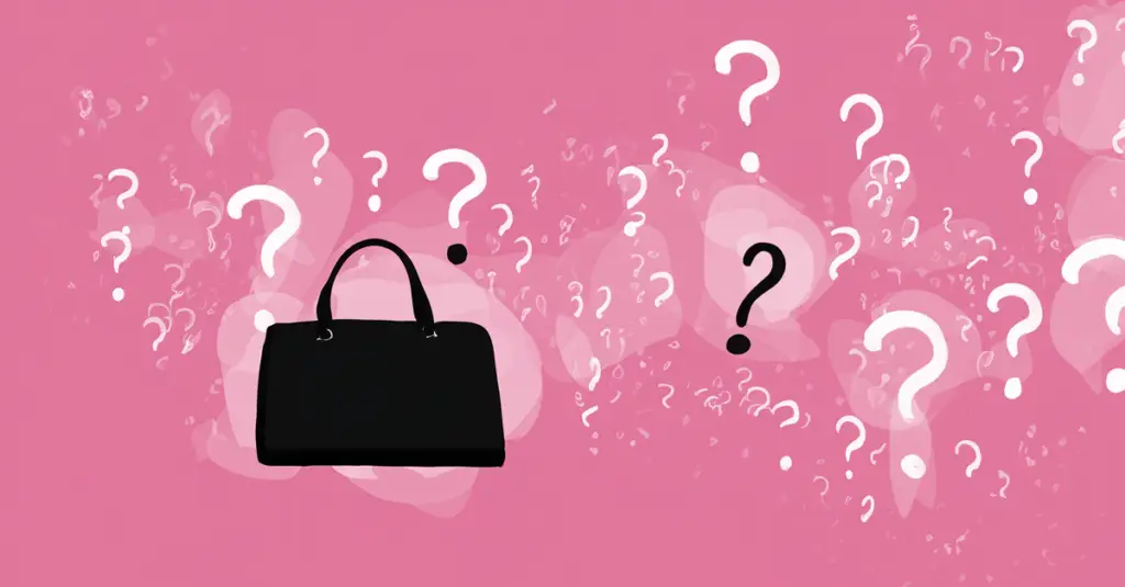 Luxury bag drawing for blog quiz